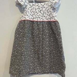 Zara Black and White Floral Kids Dress